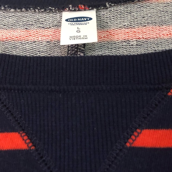 Old Navy • NWT • Red & Navy Blue Striped Sweater Dress - Picture 3 of 12